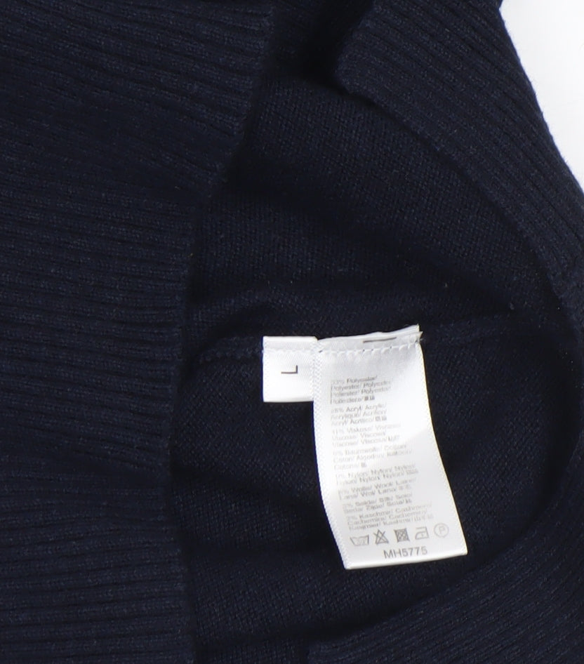 Womens UK Size L M&Node Blue Pullover Jumper