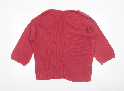 Womens UK Size M Sandwich Red Pullover Jumper