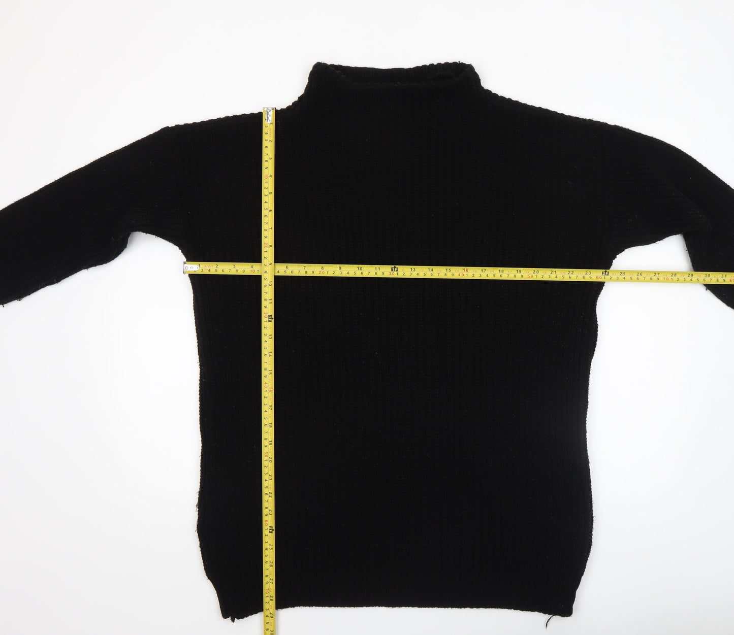 Womens UK Size M PRETTYLITTLETHING Black Pullover Jumper