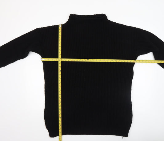 Womens UK Size M PRETTYLITTLETHING Black Pullover Jumper