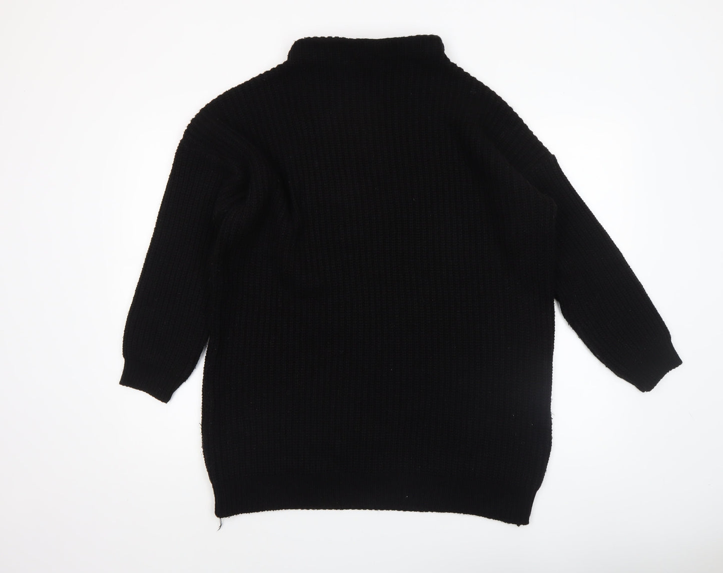 Womens UK Size M PRETTYLITTLETHING Black Pullover Jumper
