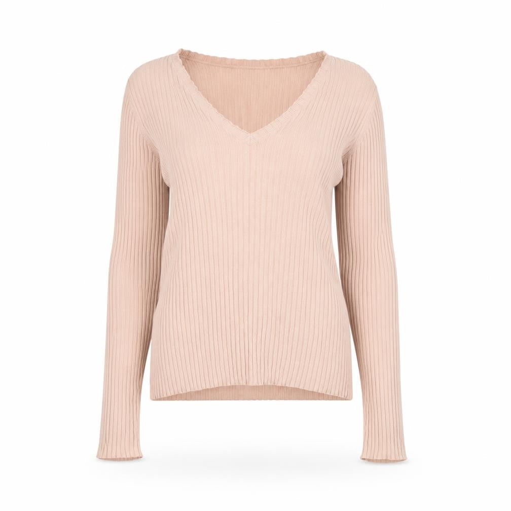 Womens UK Size S French Connection Beige Pullover Jumper