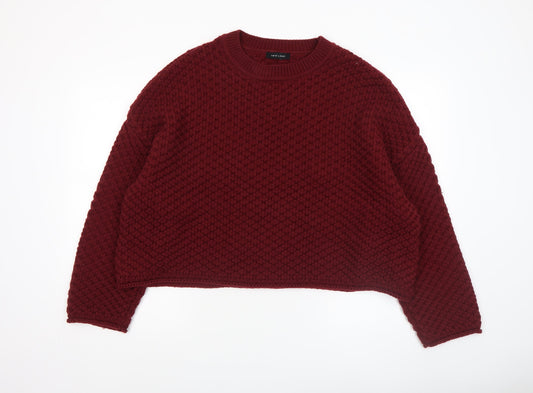 Womens UK Size XL New Look Red Pullover Jumper