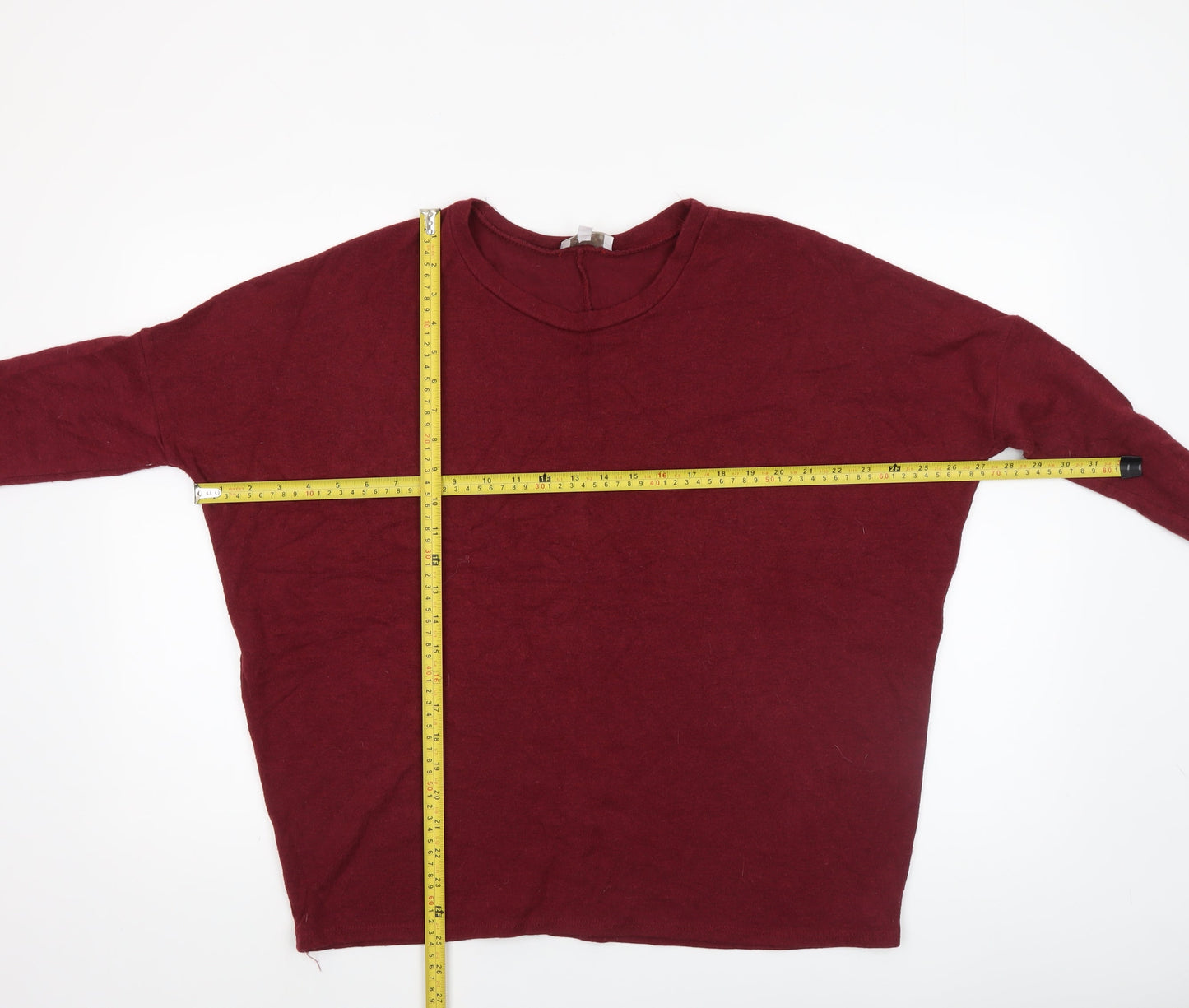 Womens UK Size S Apricot Red Pullover Jumper