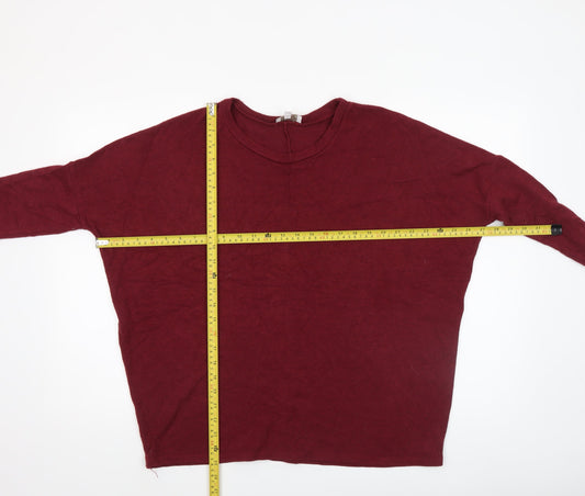 Womens UK Size S Apricot Red Pullover Jumper