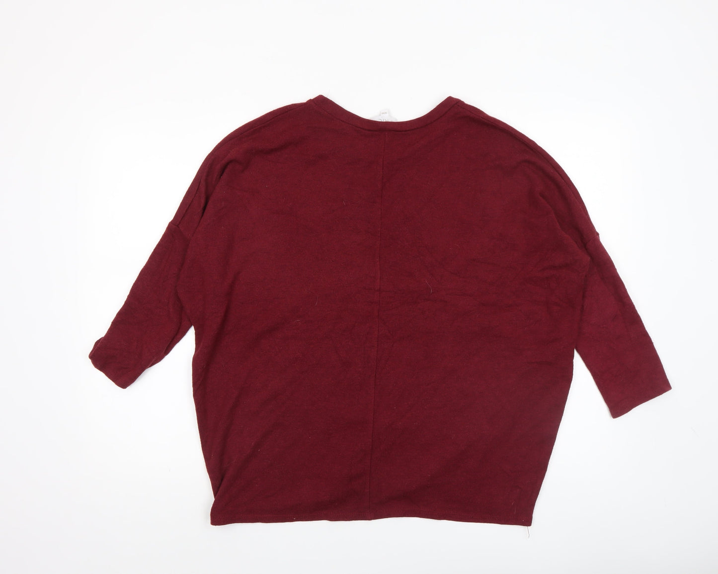 Womens UK Size S Apricot Red Pullover Jumper