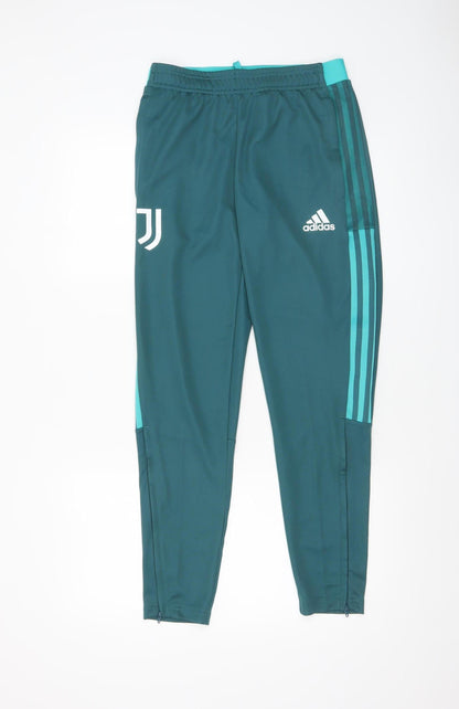 Mens UK Size S adidas Slim Fit Jogger Green Trousers