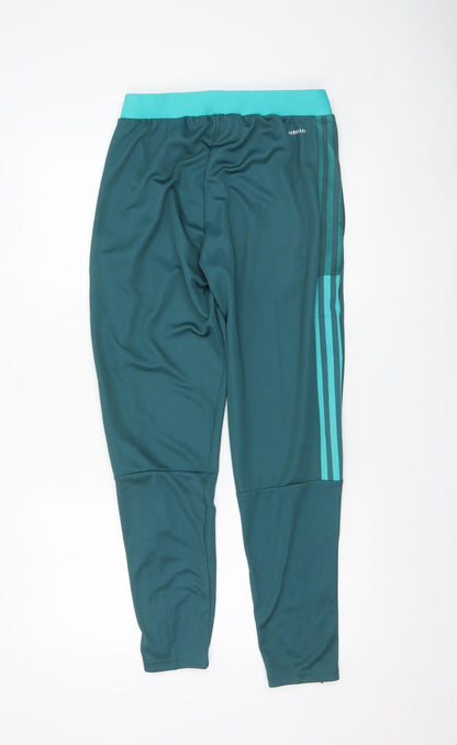 Mens UK Size S adidas Slim Fit Jogger Green Trousers