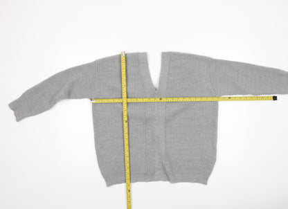 Womens UK Size M DKNY Grey Pullover Jumper