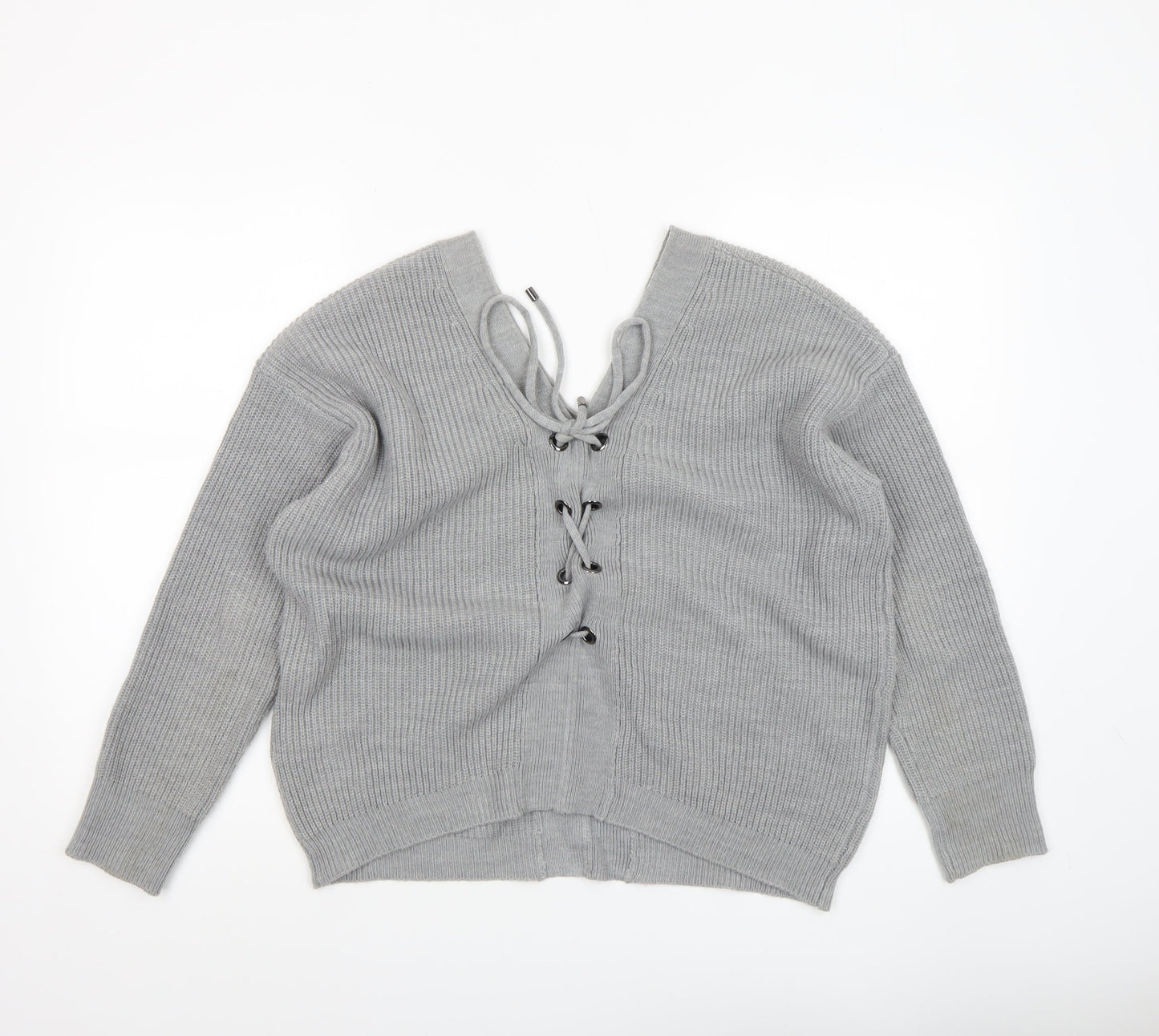Womens UK Size M DKNY Grey Pullover Jumper