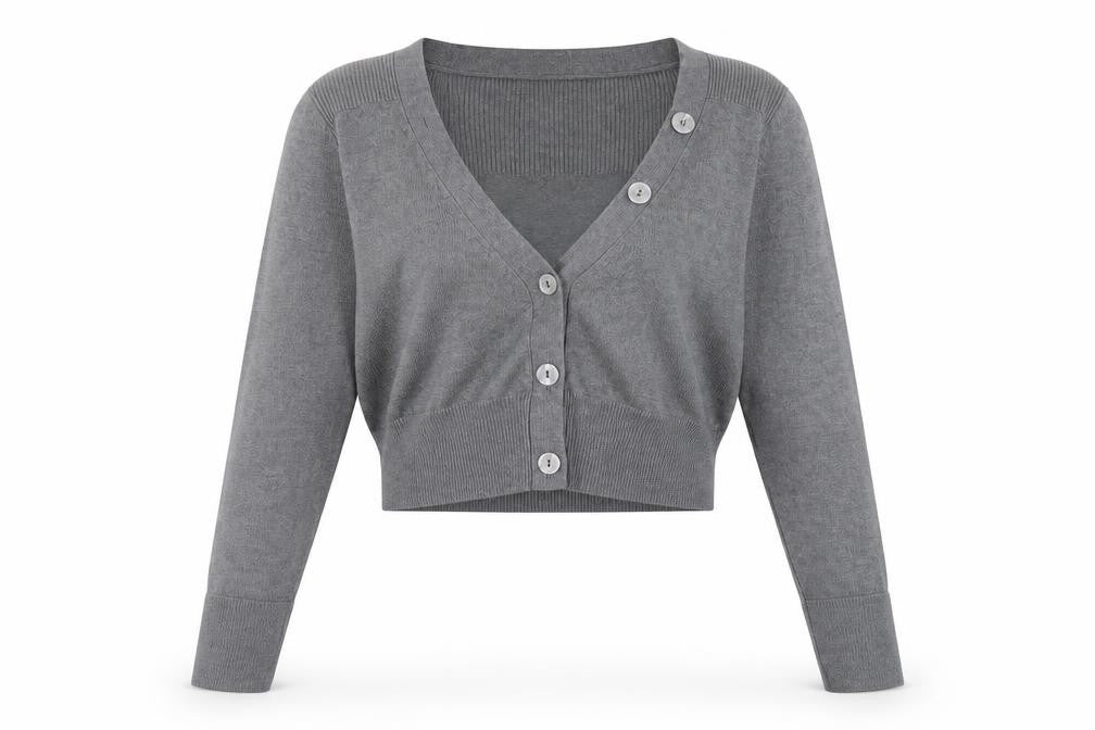 Womens UK Size 8 Marks and Spencer Grey Cardigan Jumper