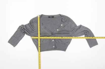 Womens UK Size 8 Marks and Spencer Grey Cardigan Jumper