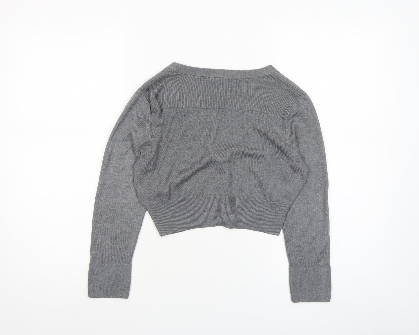 Womens UK Size 8 Marks and Spencer Grey Cardigan Jumper