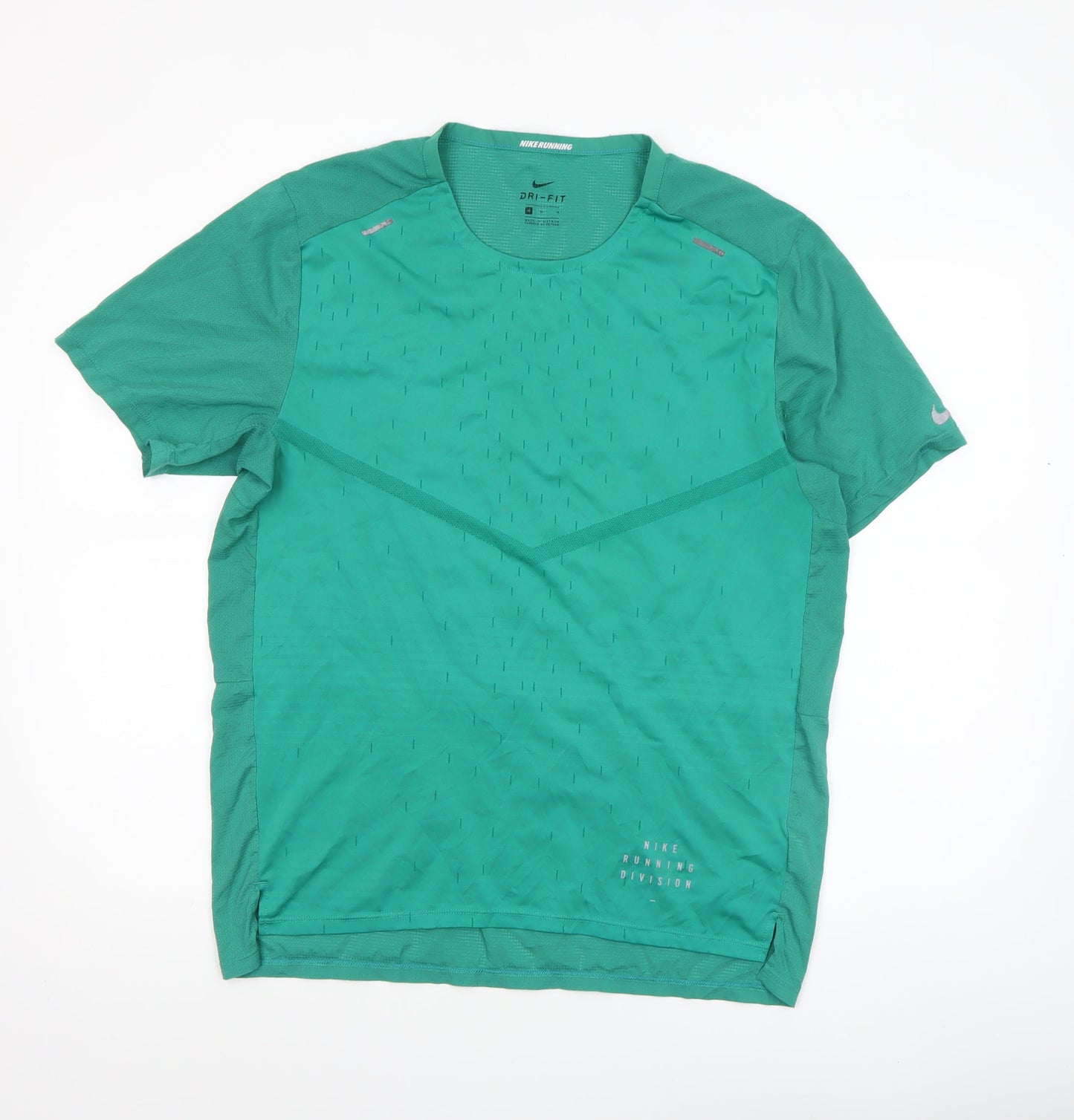 Mens UK Size M Nike Green Running & JoggingGym & Training T-Shirt