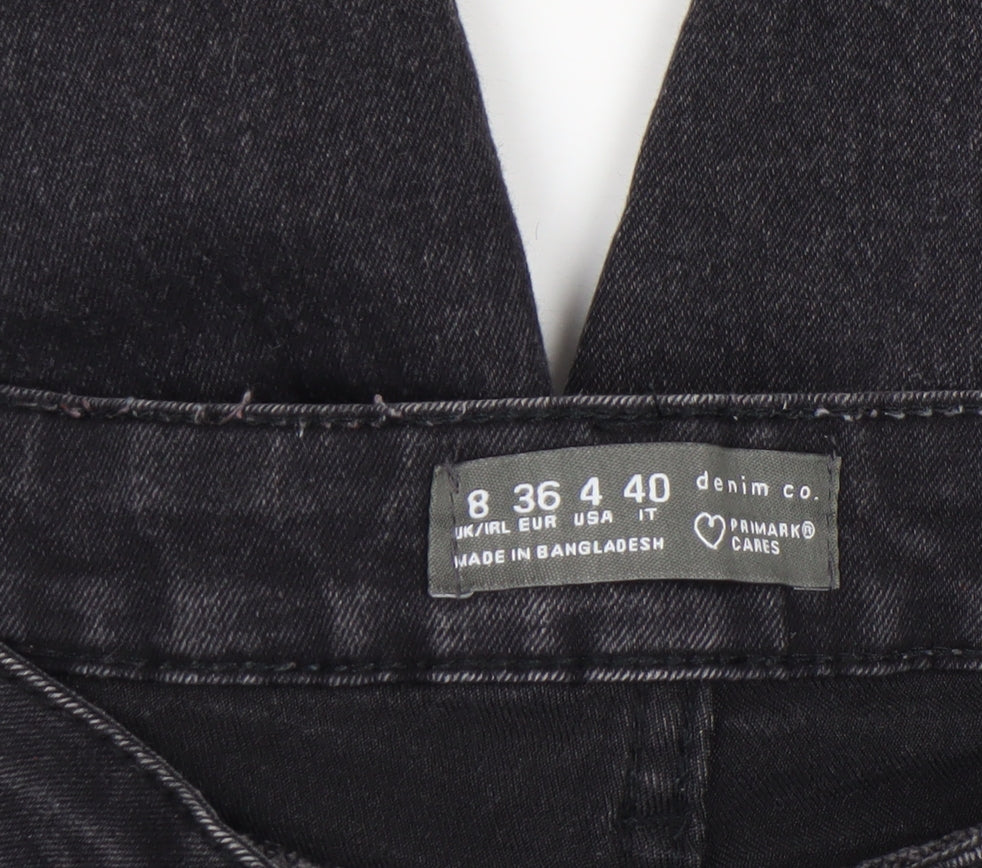 Womens UK Size 8 Primark Slim Fit Skinny Black Jeans