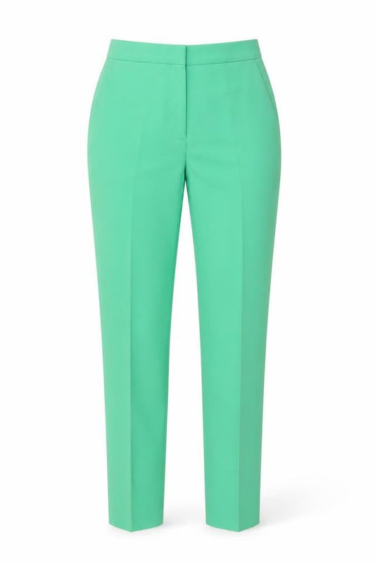 Womens UK Size 8 Topshop Slim Fit Business Casual Workwear Green Trousers