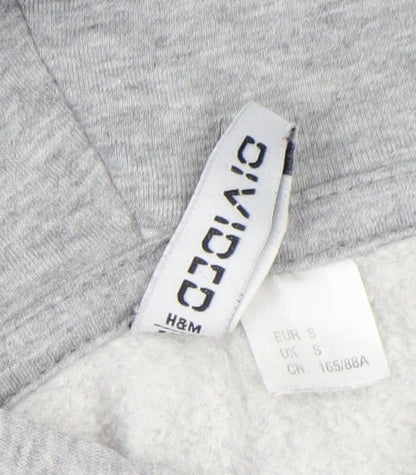 Womens UK Size S H&M Grey Pullover Hoodie
