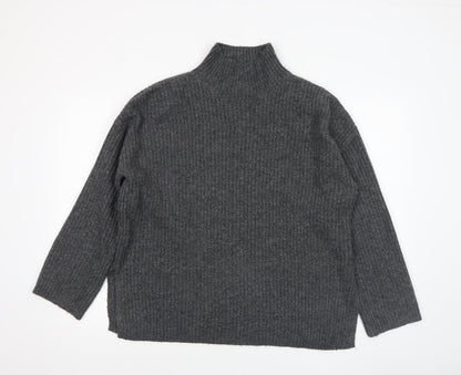 Womens UK Size M New Look Grey Pullover Jumper