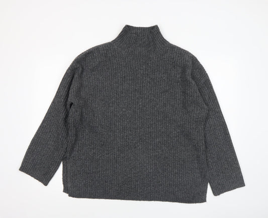 Womens UK Size M New Look Grey Pullover Jumper
