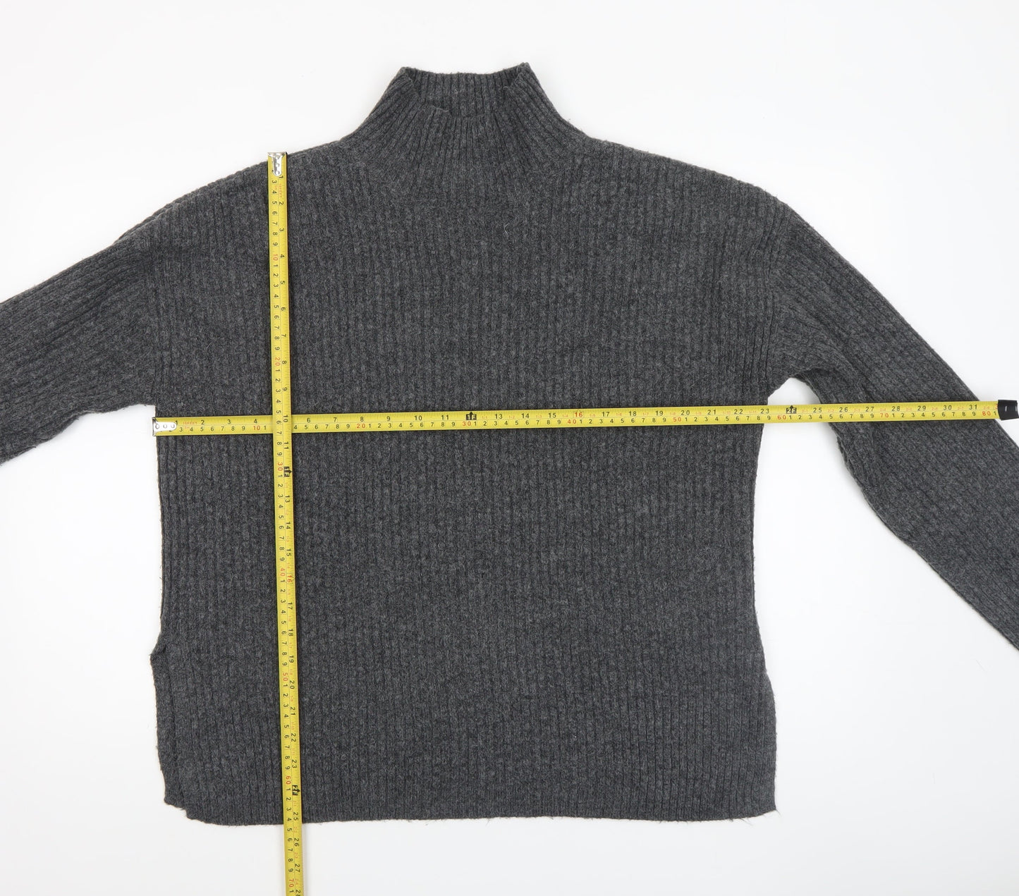 Womens UK Size M New Look Grey Pullover Jumper