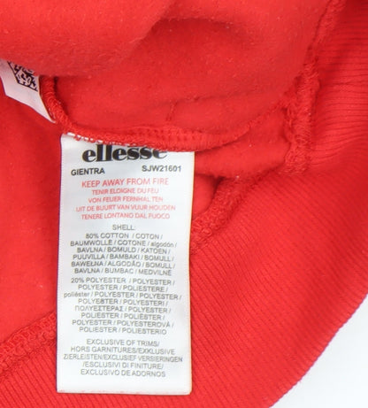 Womens UK Size 14 ellesse Red Pullover Sweatshirt