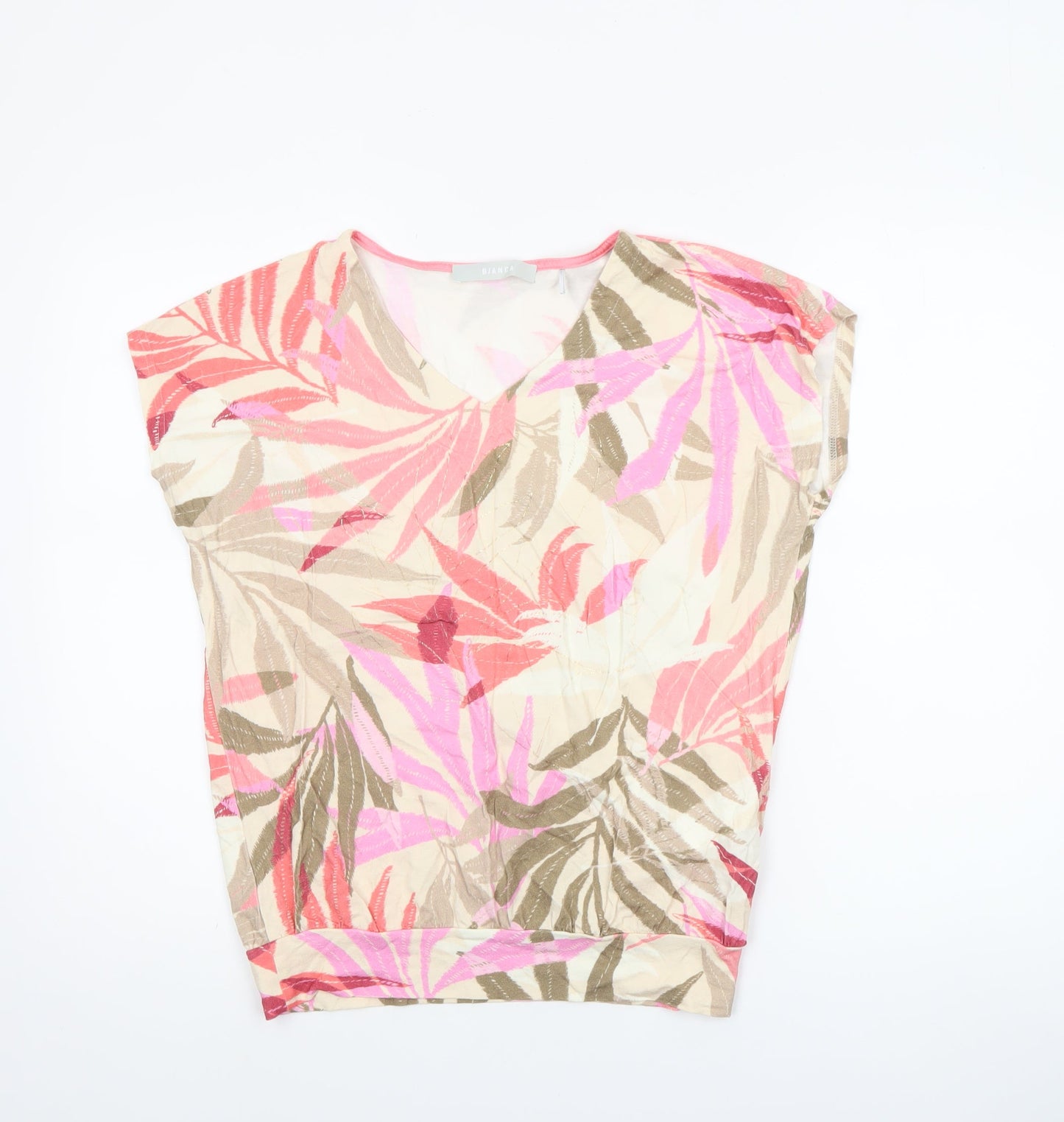 Womens UK Size 10 Bianca Multicoloured Tunic Blouse