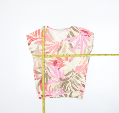 Womens UK Size 10 Bianca Multicoloured Tunic Blouse