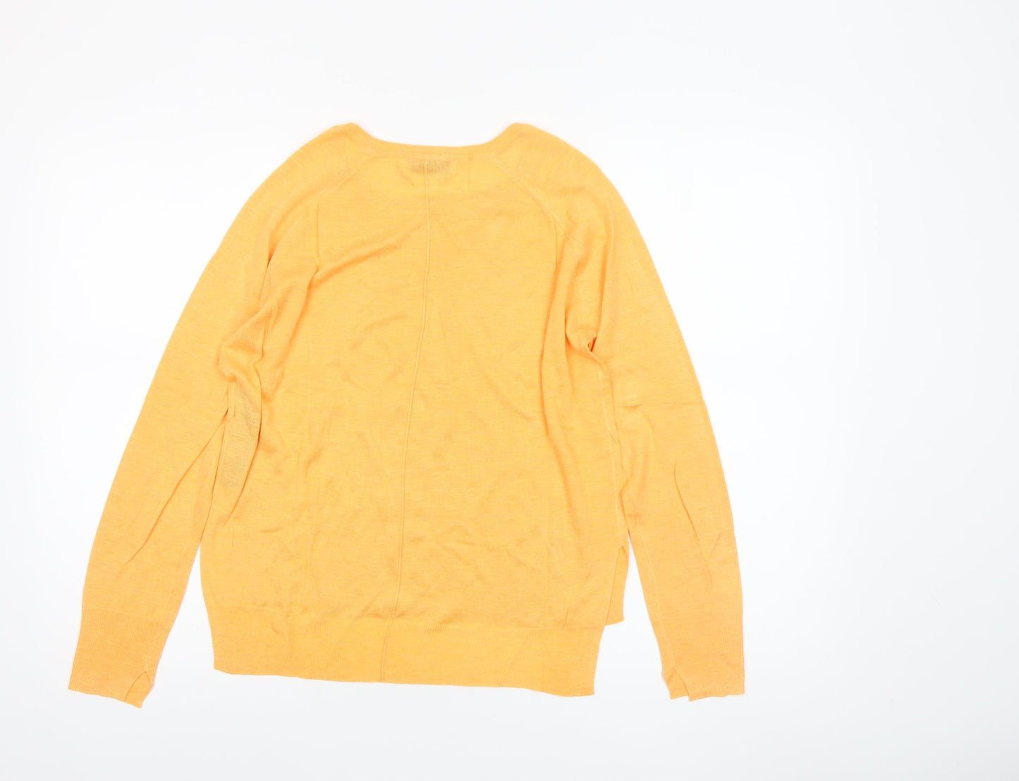 Womens UK Size 8 Zara Yellow Pullover Jumper