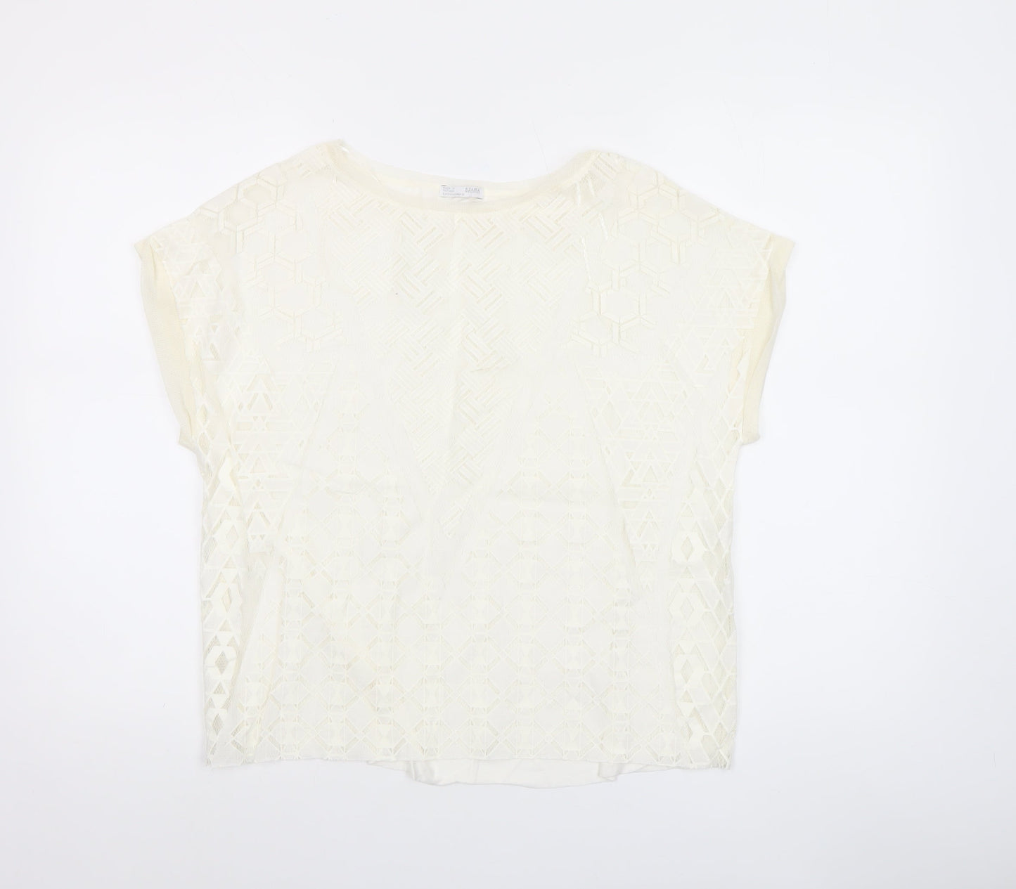 Womens UK Size S Zara Ivory Camisole Blouse