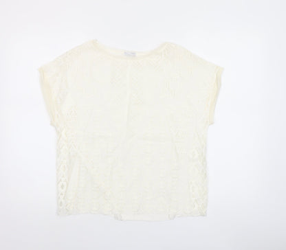 Womens UK Size S Zara Ivory Camisole Blouse