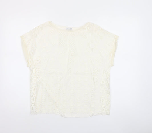 Womens UK Size S Zara Ivory Camisole Blouse