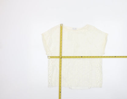 Womens UK Size S Zara Ivory Camisole Blouse
