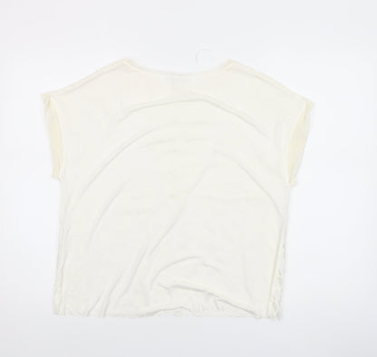Womens UK Size S Zara Ivory Camisole Blouse