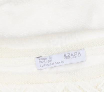 Womens UK Size S Zara Ivory Camisole Blouse