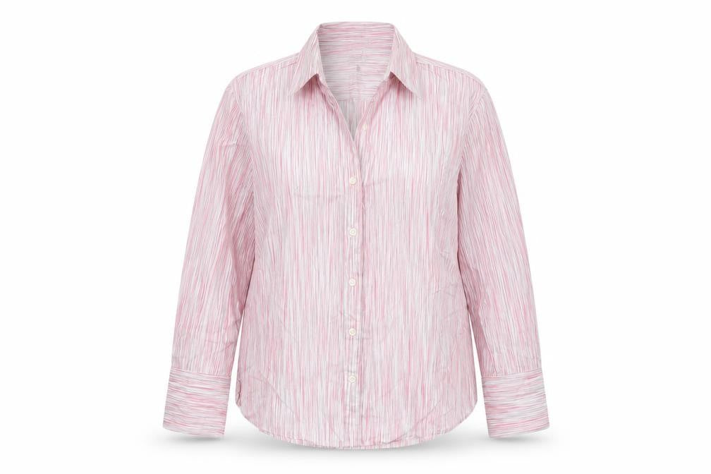 Womens UK Size 14 Jaeger Pink Basic Button-Up