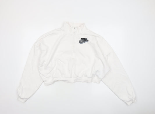 Womens UK Size XL Nike White Pullover Sweatshirt