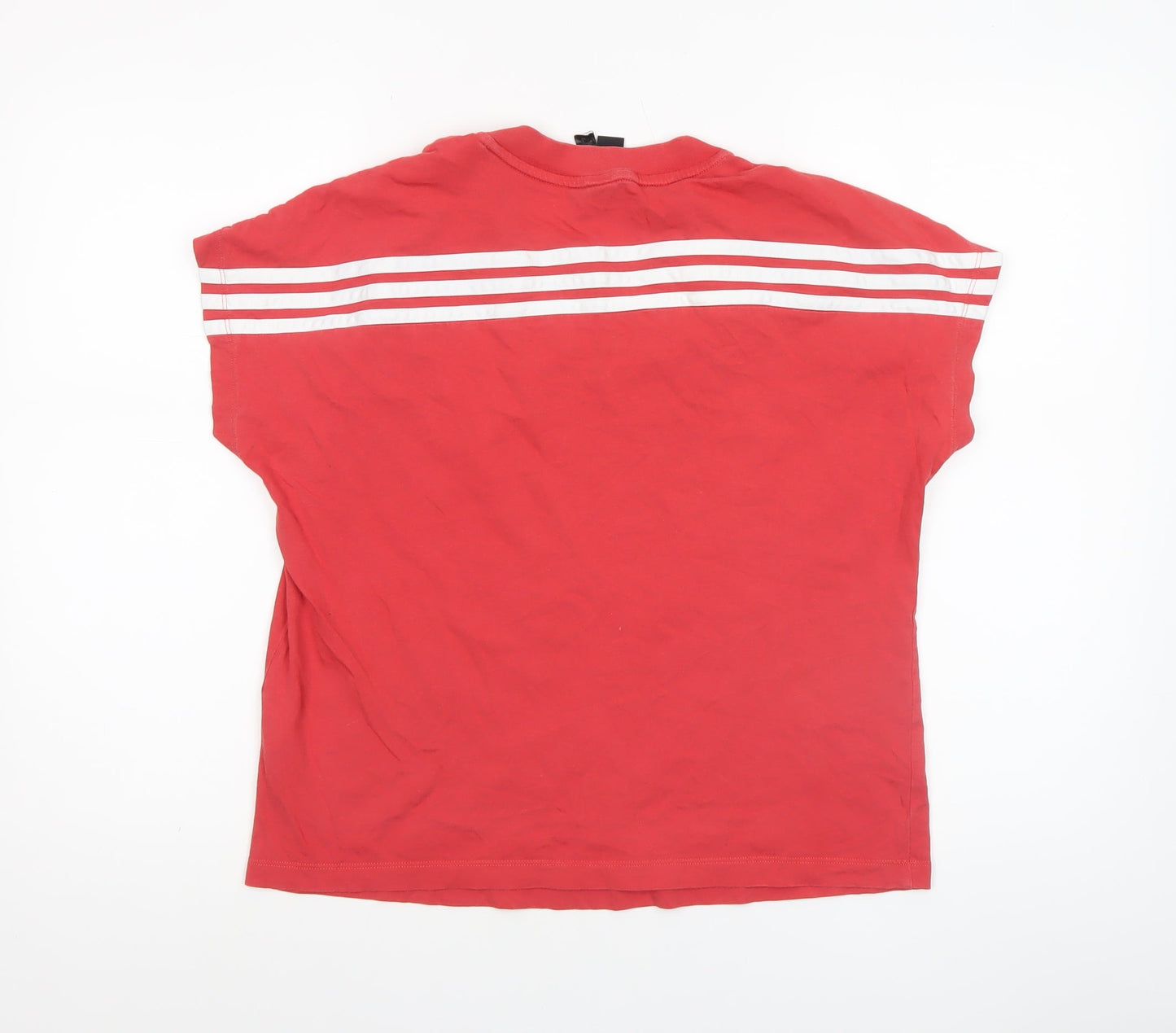 Womens UK Size S adidas Red Basic T-Shirt