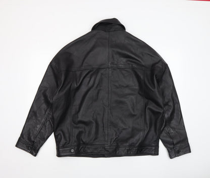 Mens UK Size S ASOS DESIGN Black Bomber Jacket