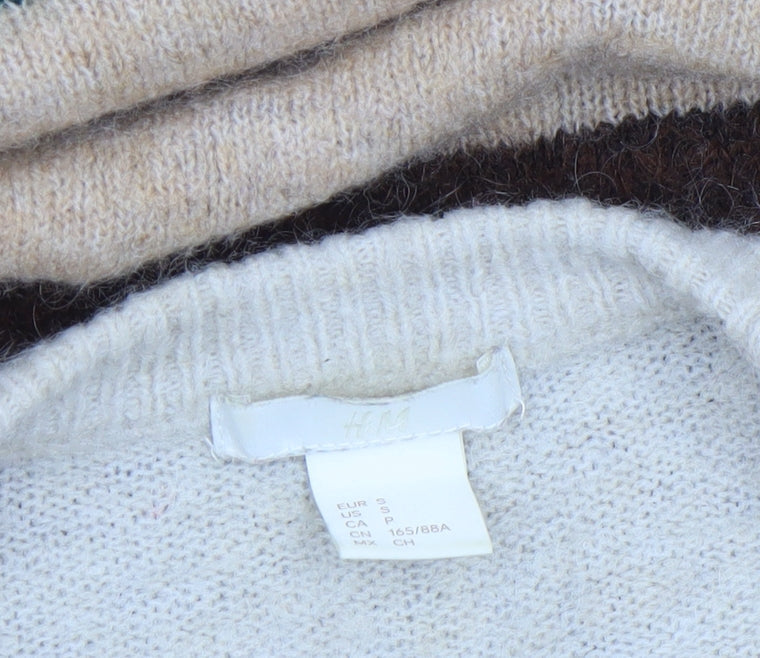 Womens UK Size S H&M Multicoloured Pullover Jumper
