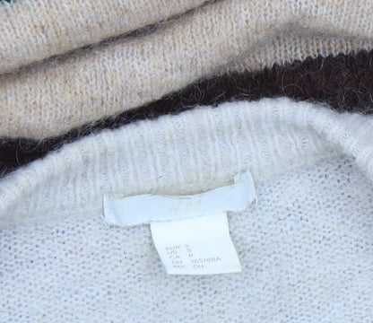 Womens UK Size S H&M Multicoloured Pullover Jumper