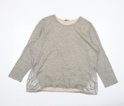 Womens UK Size 24 GINA LAURA Beige Pullover Jumper