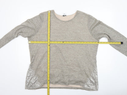 Womens UK Size 24 GINA LAURA Beige Pullover Jumper