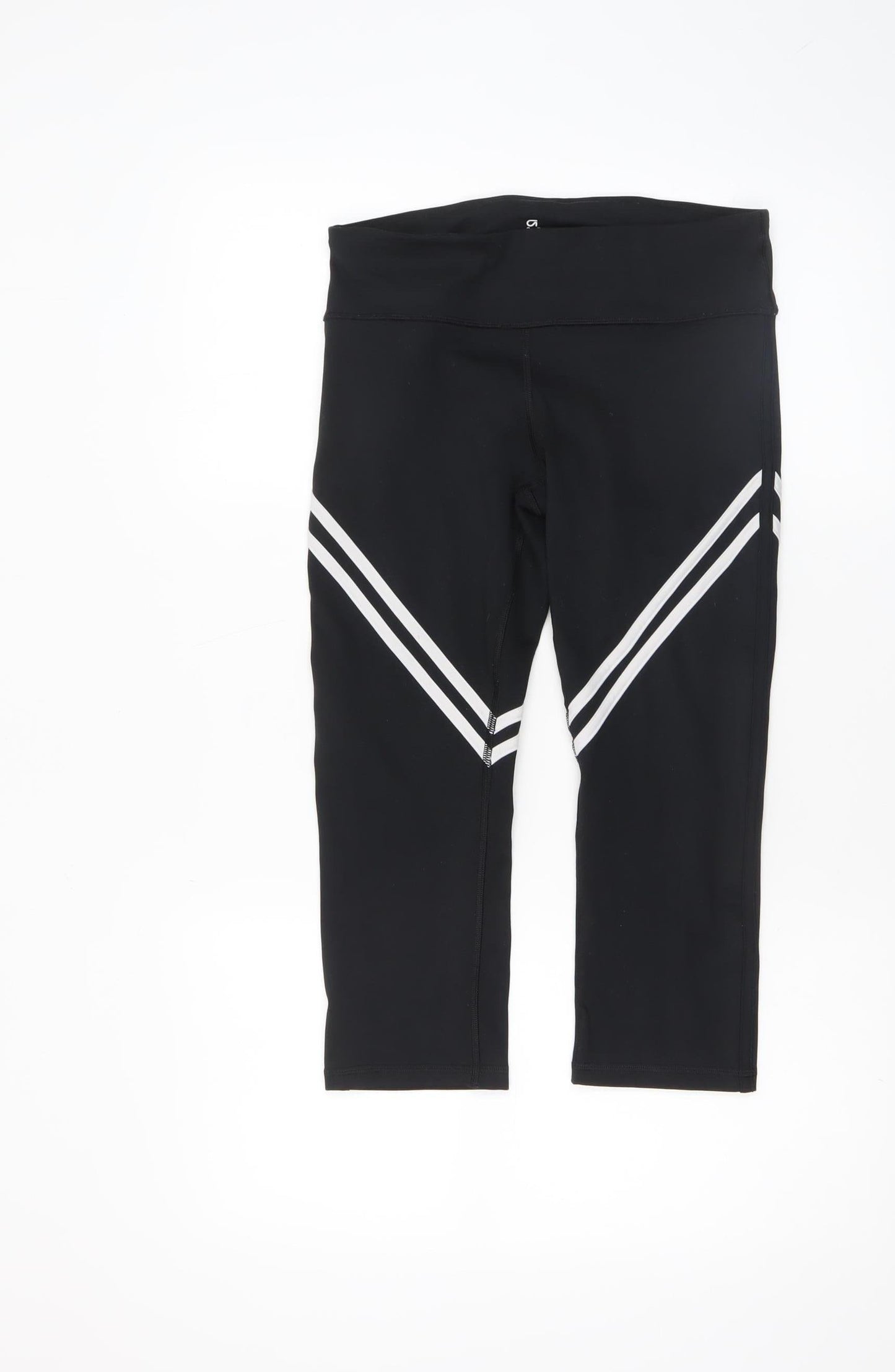 Womens UK Size S Gap Slim Fit Capri Black Leggings