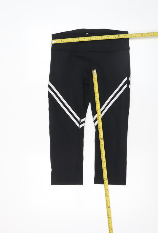 Womens UK Size S Gap Slim Fit Capri Black Leggings