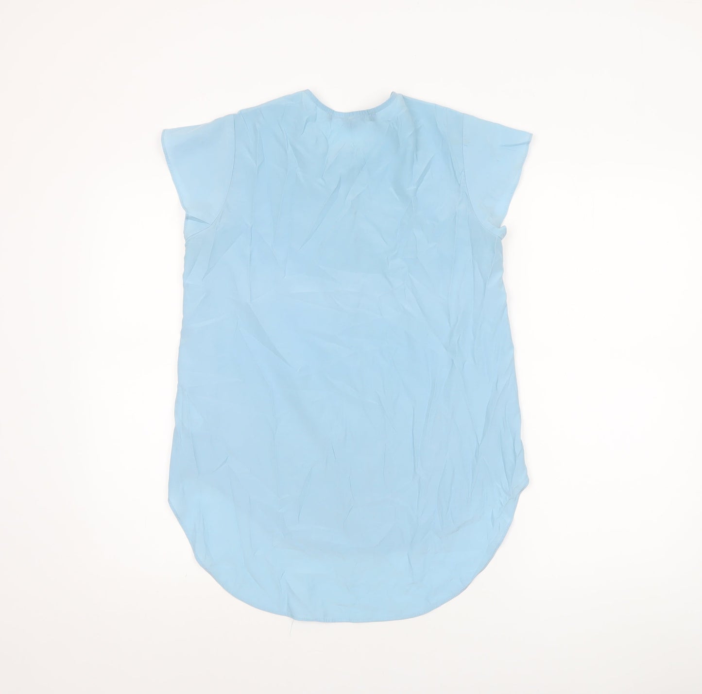 Womens UK Size XS French Connection Blue Basic Button-Up