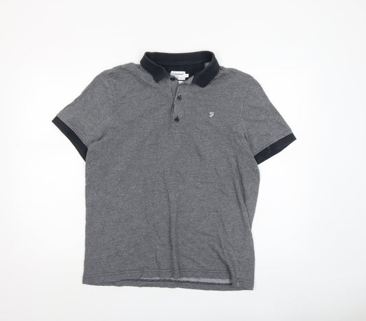 Mens UK Size L Farah 100% Cotton Polo Shirt