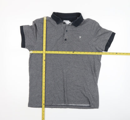 Mens UK Size L Farah 100% Cotton Polo Shirt