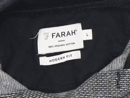 Mens UK Size L Farah 100% Cotton Polo Shirt