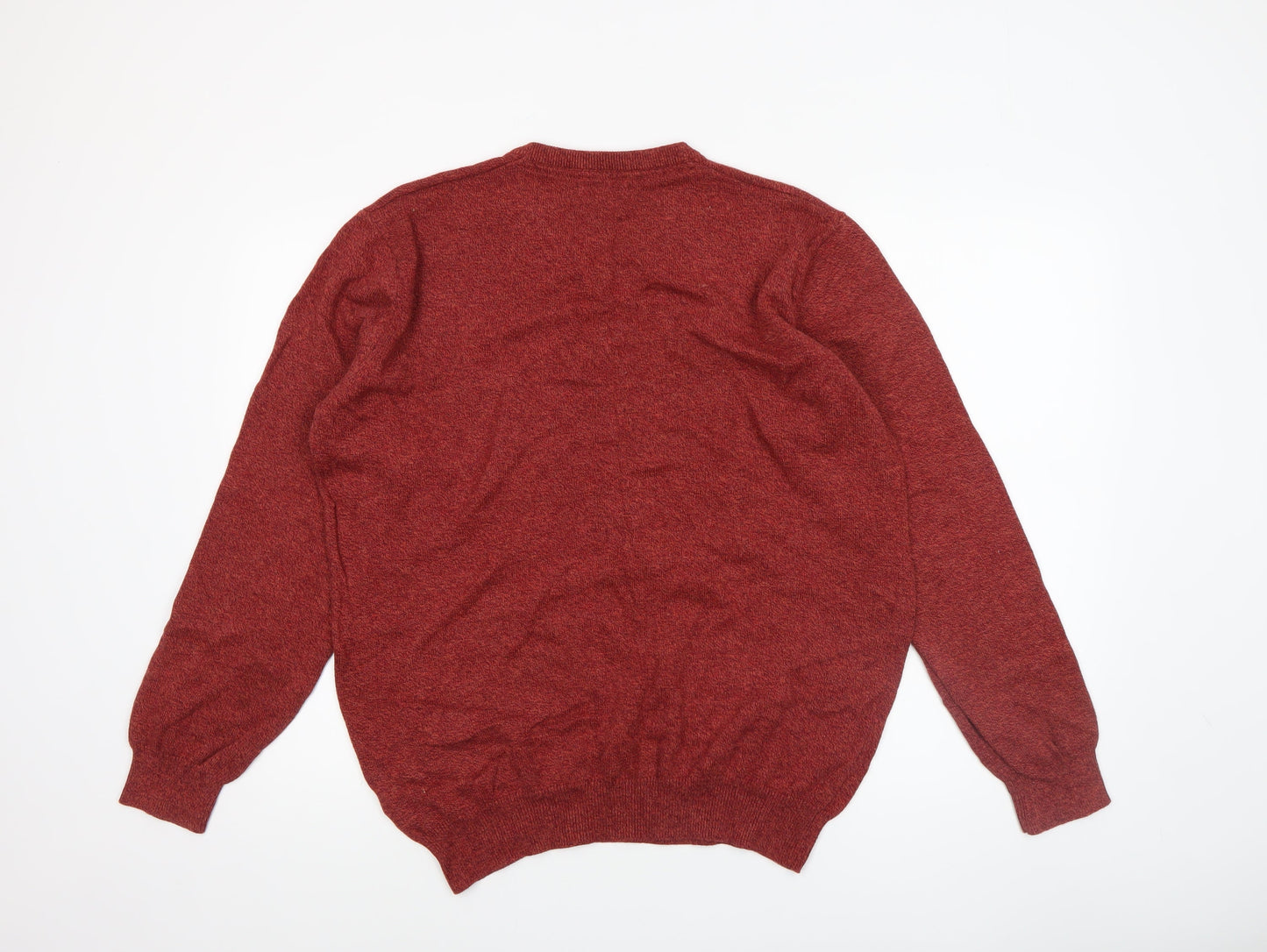 Mens UK Size L Dunnes Red Pullover Jumper