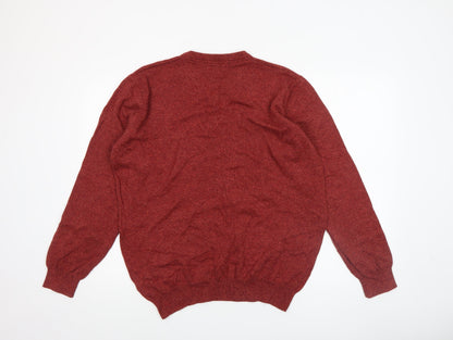 Mens UK Size L Dunnes Red Pullover Jumper